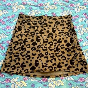 Cheetah Print Swimming Skort